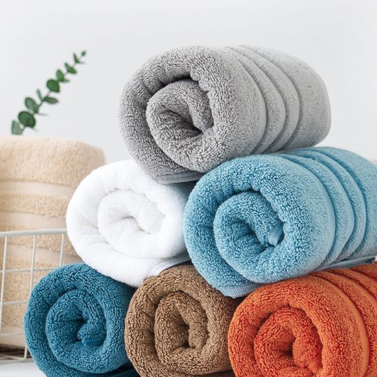 도톰한 줄무늬 무지 순면 200g 페이스 타월 타올 수건