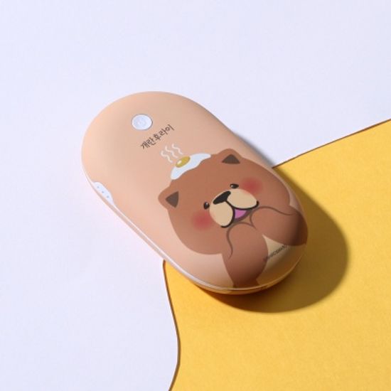 [로이체]시로앤마로 휴대용 보조배터리 손난로