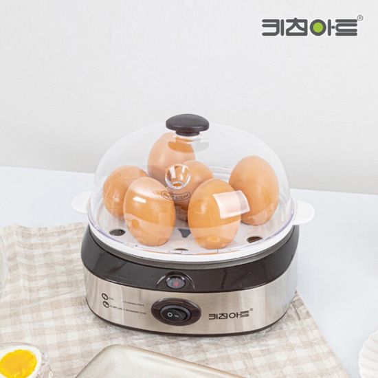 키친아트 계란 삶는 기계 에그 전기 스티머 달걀 찜기