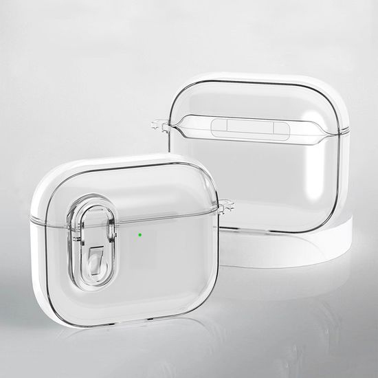 에어팟 4세대 심플 클리어 투명 락 잠금 TPU 케이스