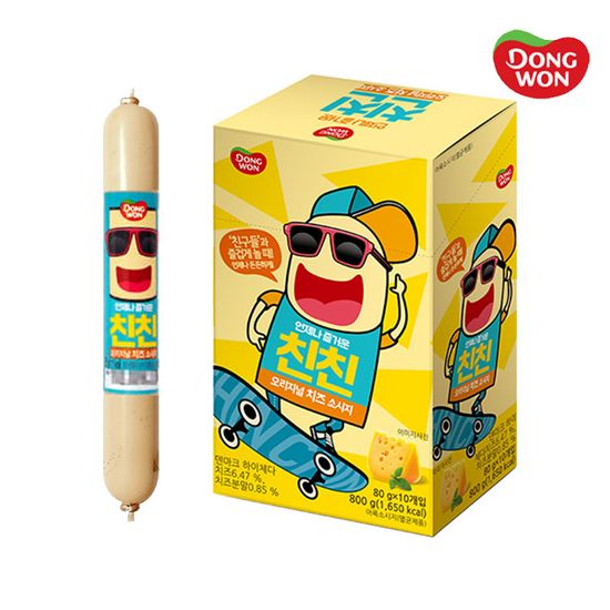 [동원] 친친 오리지널 치즈 소시지 80g x 30개 