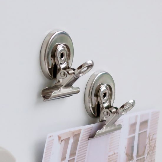 강력 자석 집게 메모홀더 마그넷 냉장고 12개 세트