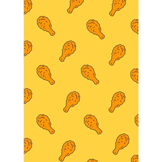 귀여운 치킨 패턴 / 일러스트 액자