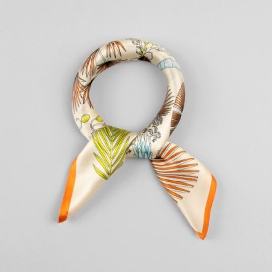 [베네]보테니컬 실크 쁘띠 스카프