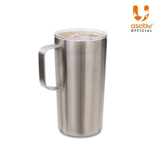 아소부 세라믹 스텐 진공 타워머그 600ML 리사이클
