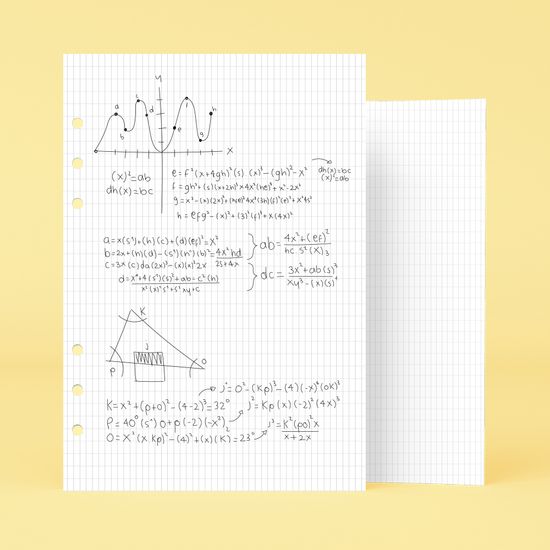 A5 6공 대용량 리필지 100매 모눈 다이어리 속지