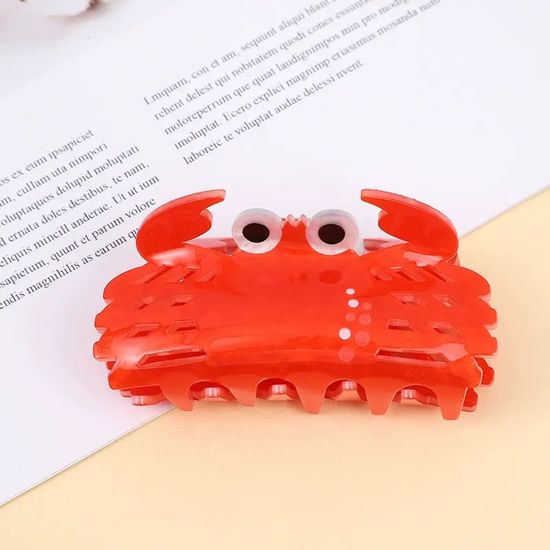 꽃게 머리 집게핀 머리핀 헤어핀 헤어 집게핀 삔 핀