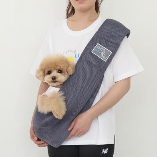 캥거루 메쉬 슬링백 (그레이)