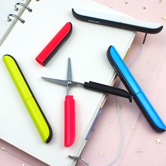 컬러 휴대용 스틱 가위 미니가위 간편 휴대용