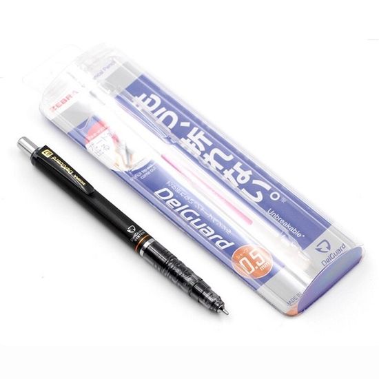 제브라 심이 부러지지 않는 샤프펜슬-델가드 0.3mm