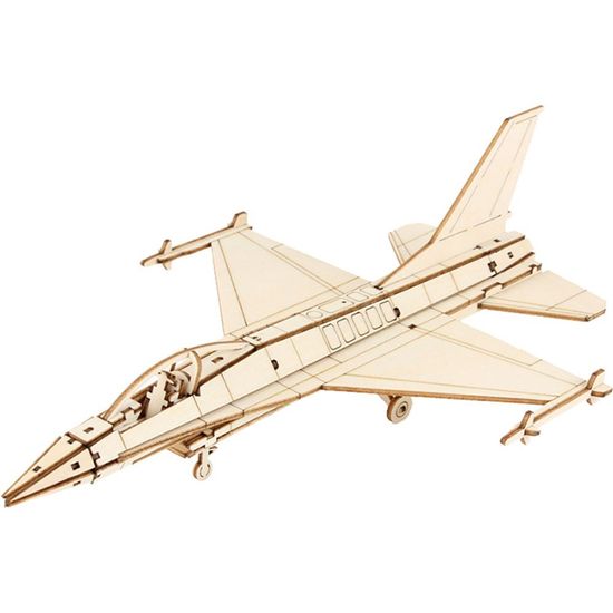 비행기 목재 입체퍼즐 - 영공방 F-16 팔콘 (미니)(WB687AB)