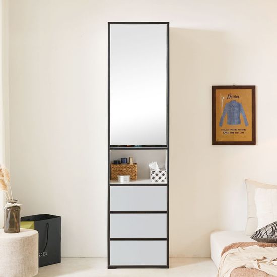 소미 틈새 수납장 슬림 옷 거실 다용도 거울장 (착불)