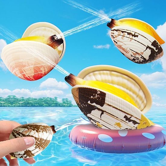 바지락 조개 물총 특이한 물놀이 신박한 선물 장난감