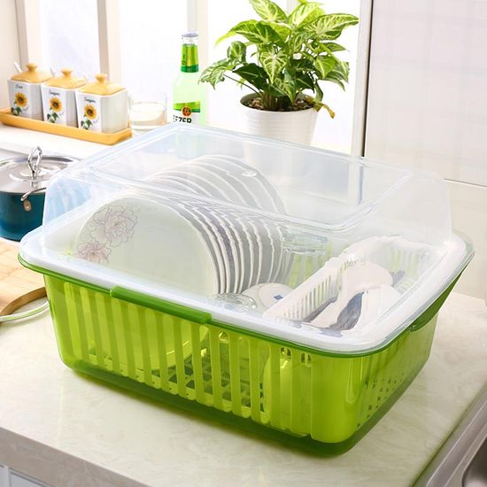 대형/위생 식기 건조대 컵 그릇 보관함 젖병 접시꽂이