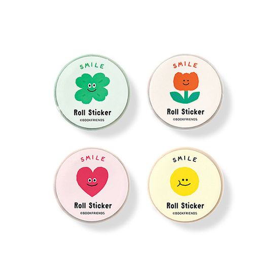 스마일 롤 스티커