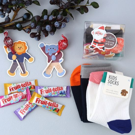 [주문제작]구디백 양말 간식 선물세트 2호