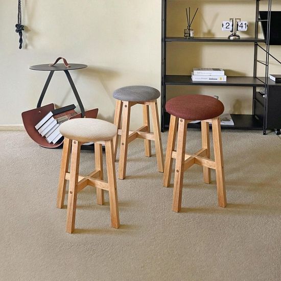 에코상사 헬리콘 원형스툴 쿠션 화장대 의자