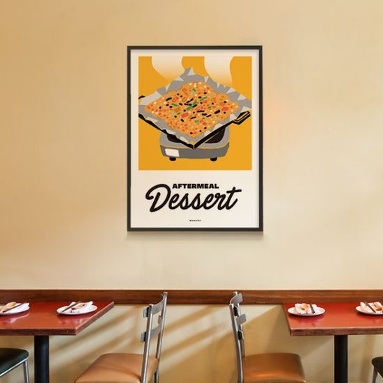 식후 디저트 M 디자인 포스터 볶음밥 식당