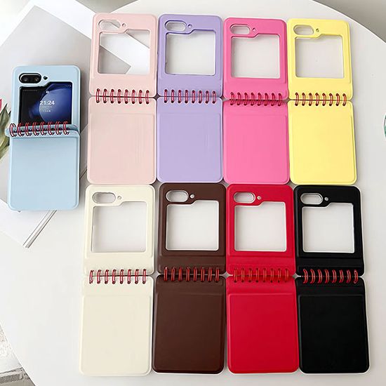 갤럭시 z플립 7 6 5 4 3 노트 수첩 힌지 투명 케이스