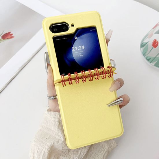 갤럭시 Z플립 6 5 4 3 스프링 수첩 힌지 가죽 케이스