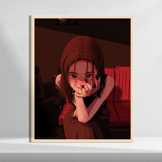 질투, 미니 그림 인테리어 거실 액자