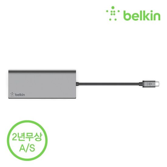 벨킨 F4U092bt USB C타입 멀티 허브 도킹스테이션