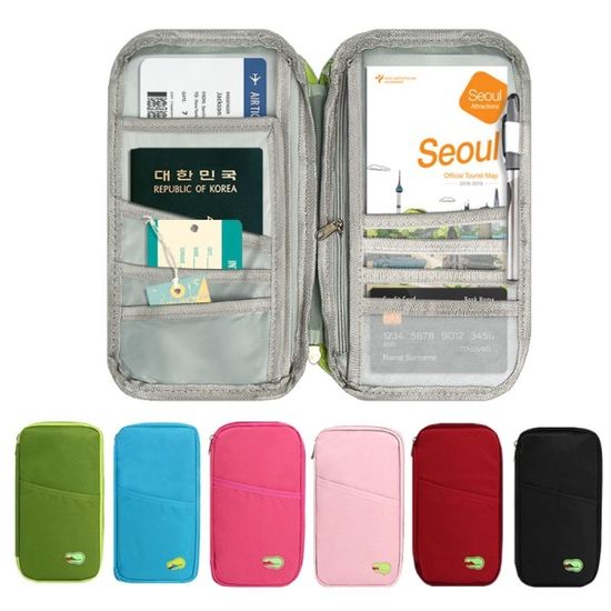 여권케이스 파우치 여권 지갑 파우치 여행 케이스[W34