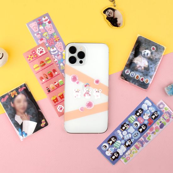 리코즈 랜덤 홀로그램 다꾸 스티커 세트 80매 