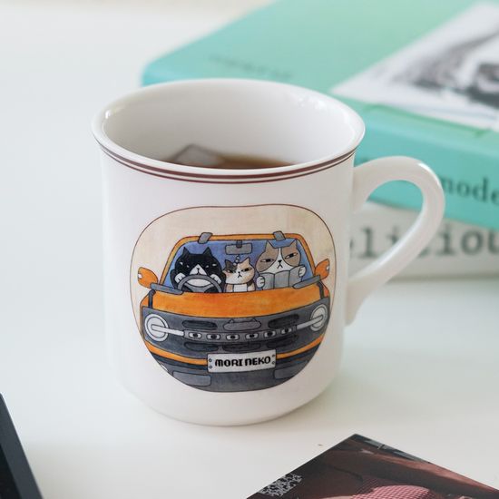  메종드 모리네코 팝아트 시리즈 머그 360ml 2종 택1