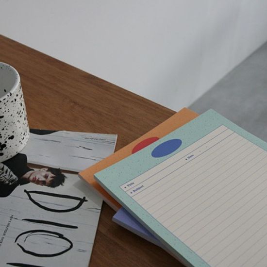 monogram B5 notepad