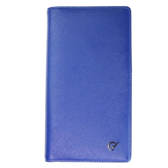 웍스 천연가죽 6공바인더 돌체 로얄 블루-포켓링 2005