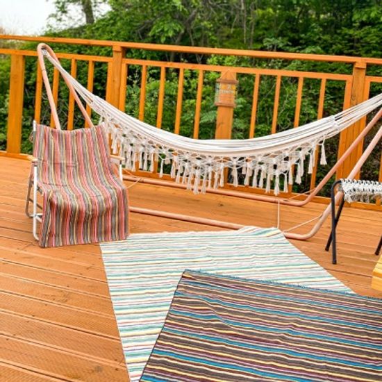 에스닉 스트라이프 캠핑 피크닉 매트-3컬러