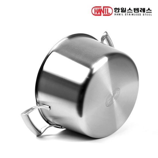 한일 벨뷰 통5중 올스테인레스 인덕션냄비 24cm 양수