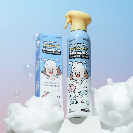 펫생각 데일리케얼 이지클렌징 강아지 버블 펫 샴푸