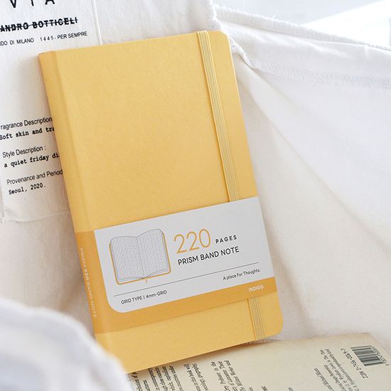 프리즘 220 모눈 밴드 노트 (A5 그리드 양장)