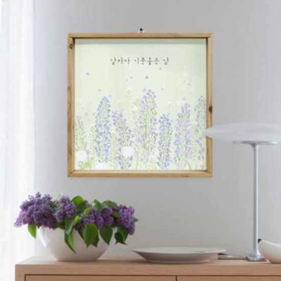 th603-우드프레임액자_꽃과좋은글귀1