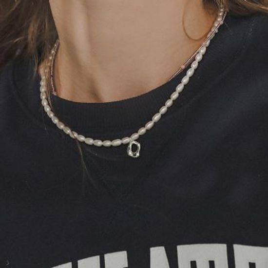 제이로렌 [MADE] 카라멜 담수진주 목걸이 N01096