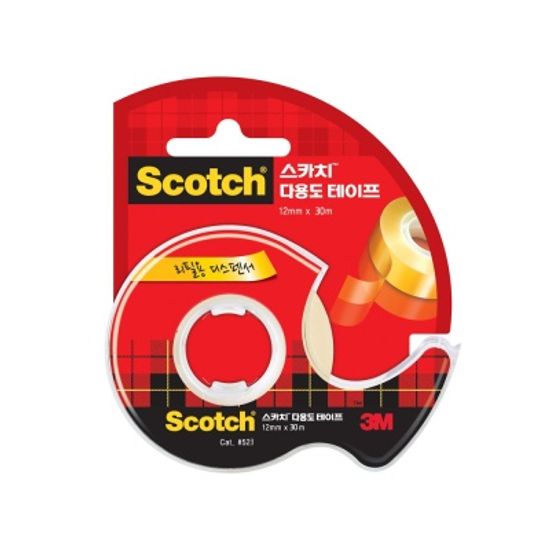 스카치 투명 테이프 523D 12mmx30m 포장 밀봉