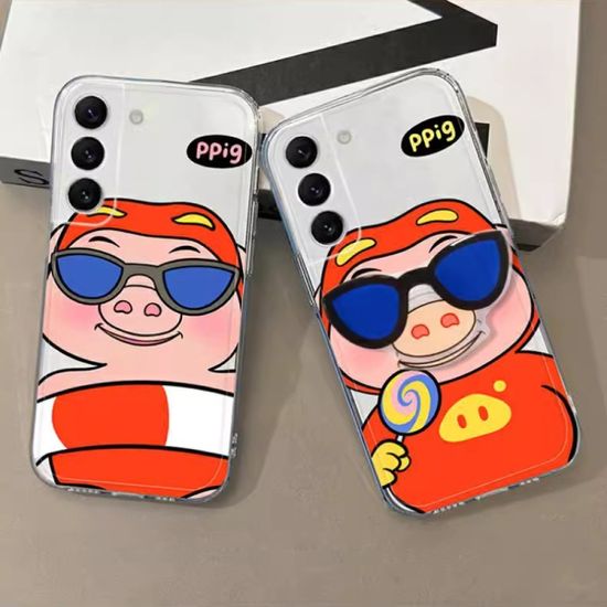 갤럭시 A시리즈 아기 돼지 선글라스 톡 그립 케이스