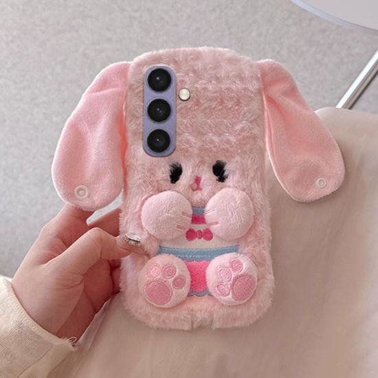 갤럭시 S24 S23 A55 A35 A15 A54 토끼 인형 털 케이스