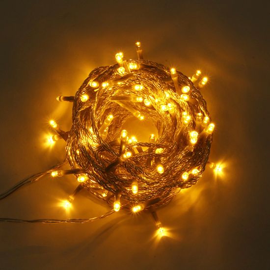 [도토로]은하수 100구 투명선 LED 웜색 지니전구(10M)