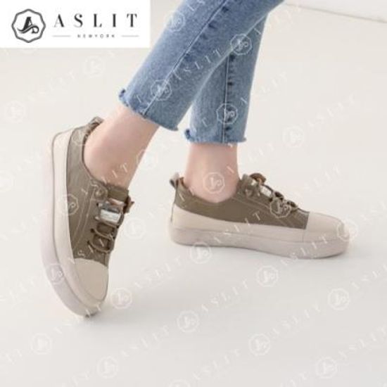 [애슬릿]여성 천연 소 가죽 데일리 캐주얼 스니커즈