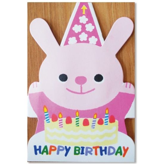 홀마크 생일 축하 입체 팝업 카드 2종-동물