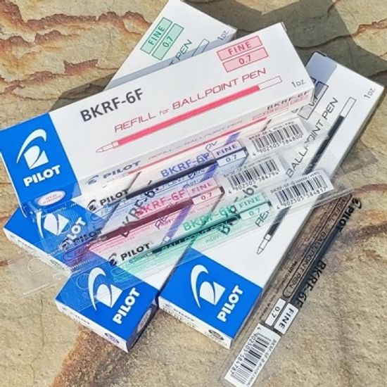 파이롯트 슈퍼그립 다색볼펜 0.7 리필심 BKRF-6F 1타