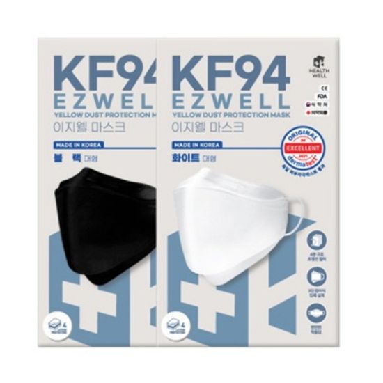 이지웰 KF94 4중 필터 대형 3D 마스크 50매