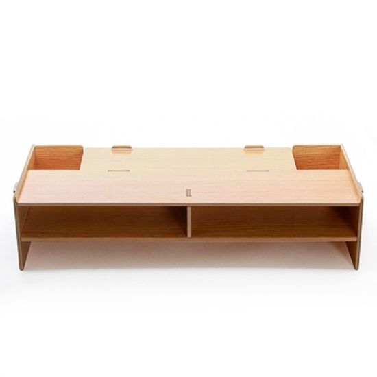 2단 데스크 모니터받침대 / 책상정리 모니터선반