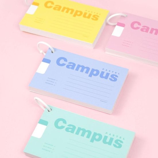 핑크풋 파스텔캠퍼스메모카드