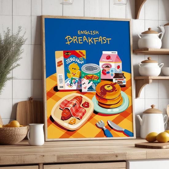 English breakfast, 주딩 작가 그림