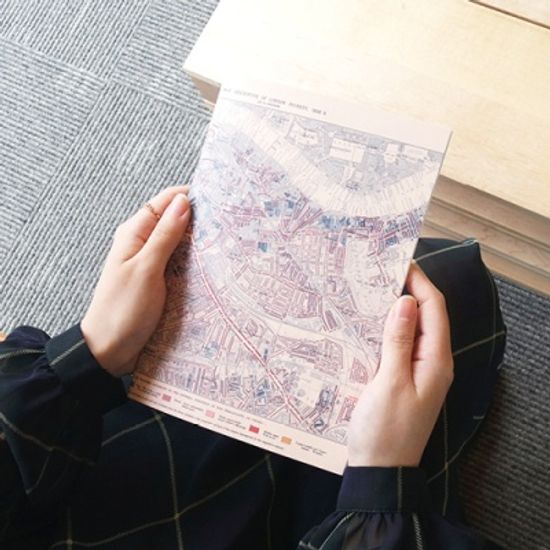 [Old Map Series] Type A - London Map-2 유선노트