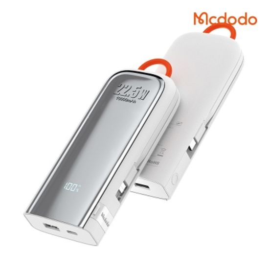 듀얼 케이블 일체형 10000mAh 고속충전 보조배터리